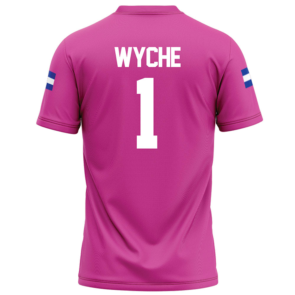 Grand Valley - NCAA Football : lynn wyche - Pink Football Jersey-1