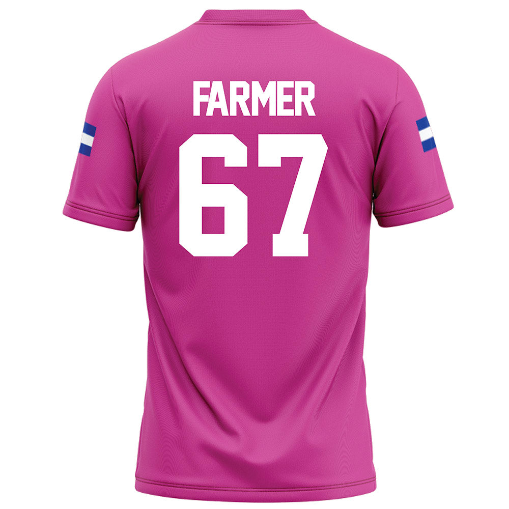 Grand Valley - NCAA Football : Anderson Farmer - Pink Football Jersey-1