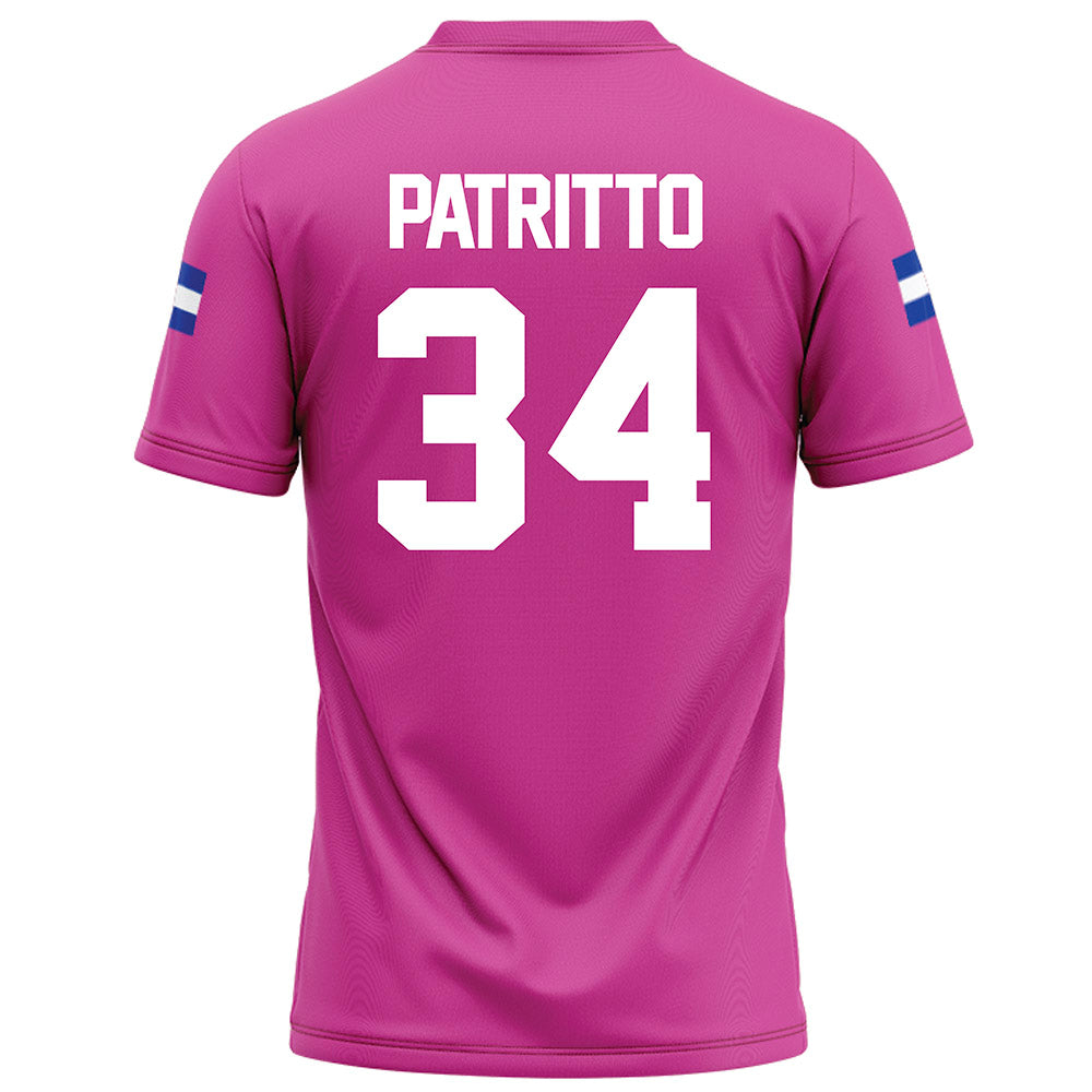 Grand Valley - NCAA Football : Cole Patritto - Pink Football Jersey-1