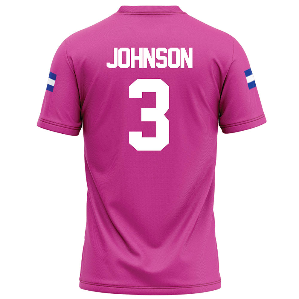 Grand Valley - NCAA Football : Donovan Johnson - Pink Football Jersey-1