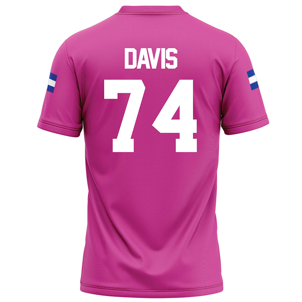 Grand Valley - NCAA Football : Jordan Davis - Pink Football Jersey-1