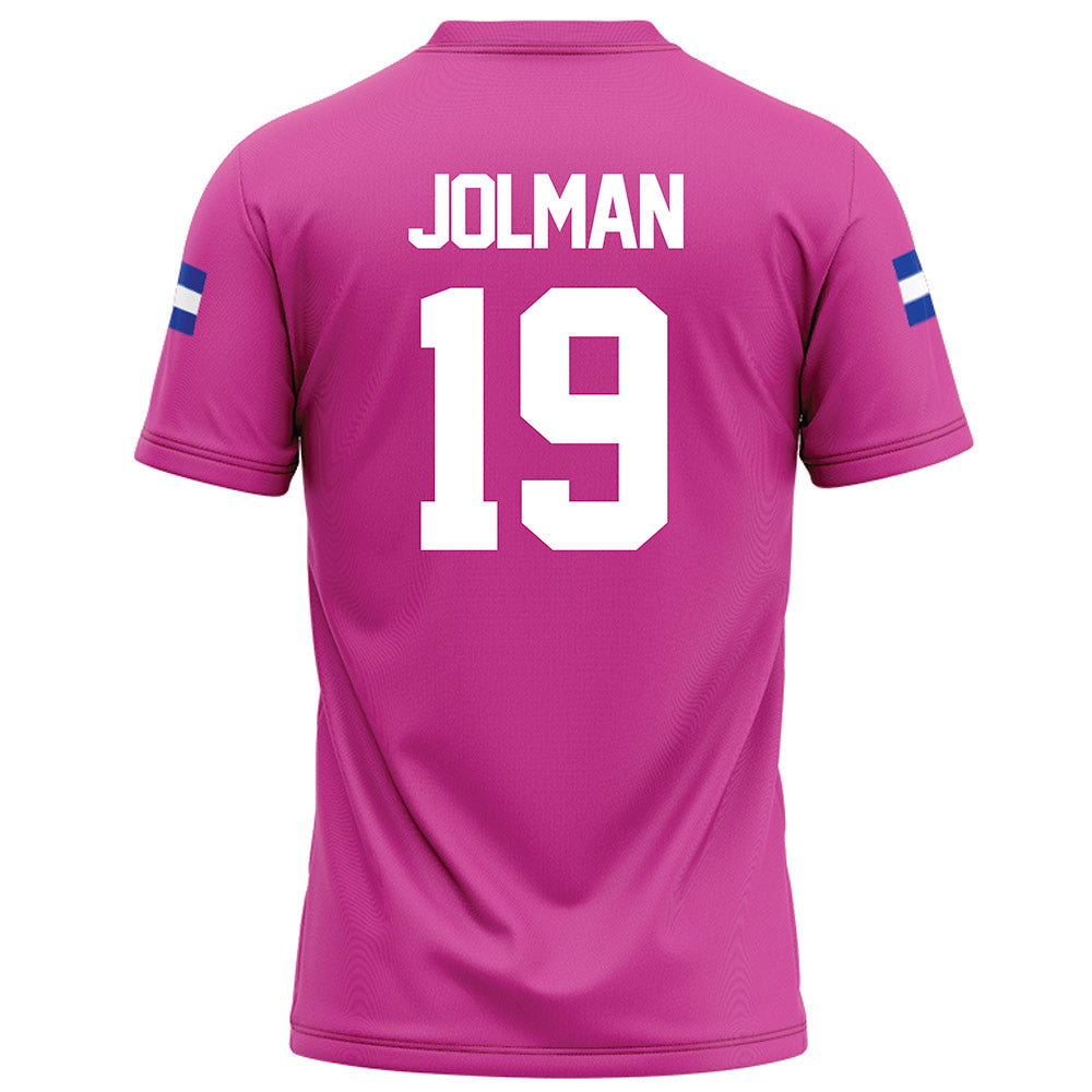 Grand Valley - NCAA Football : Paschal Jolman - Pink Football Jersey-1