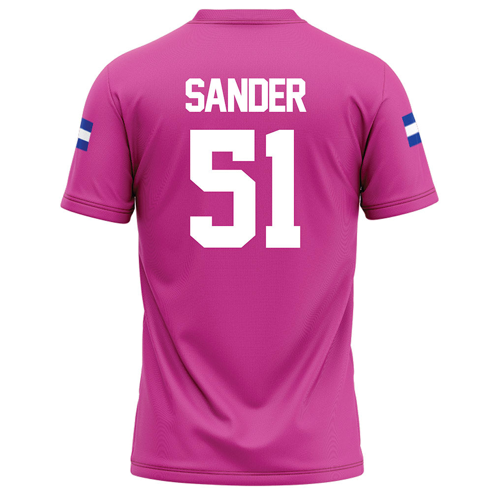 Grand Valley - NCAA Football : Joshua Sander - Pink Football Jersey-1