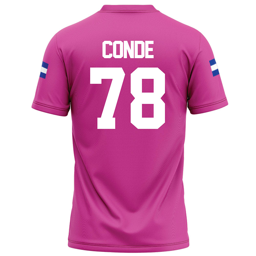 Grand Valley - NCAA Football : Jibriel Conde - Pink Football Jersey-1