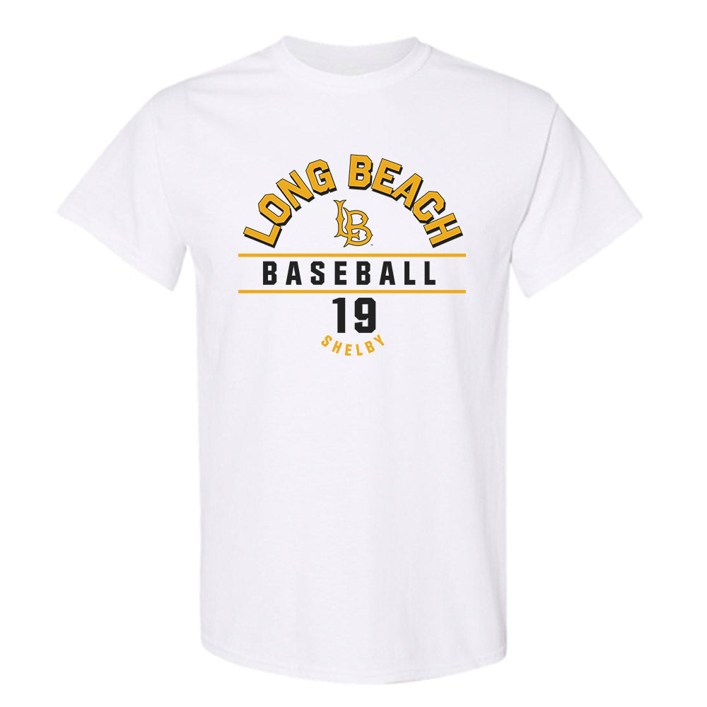 LBSU - NCAA Baseball : Hogan Shelby - Classic Fashion Shersey T-Shirt-0