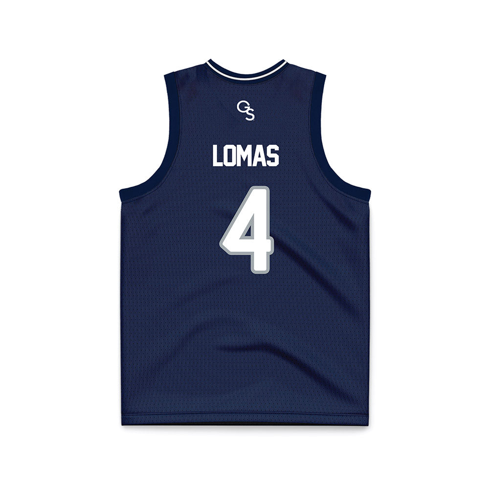 Georgia Southern - NCAA Men's Basketball : Cade Lomas - Navy Basketball Jersey-1