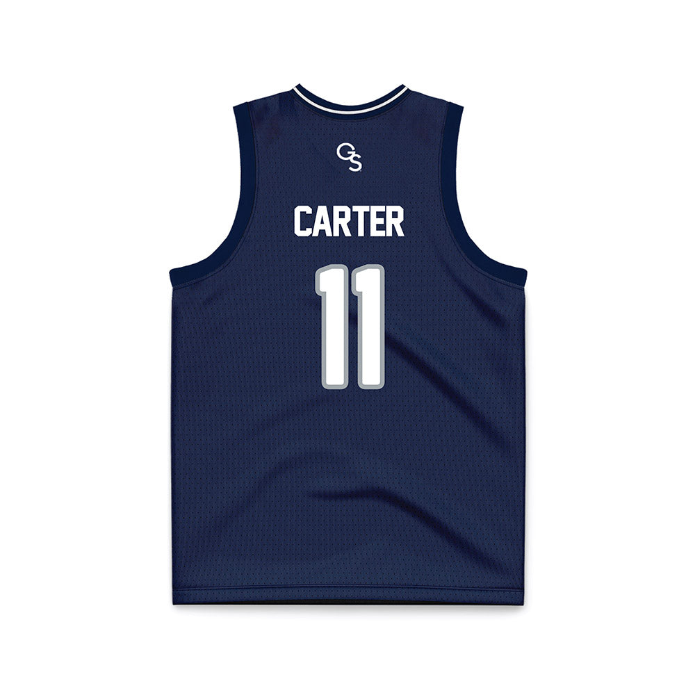 Georgia Southern - NCAA Men's Basketball : Shainen Carter - Navy Basketball Jersey-1
