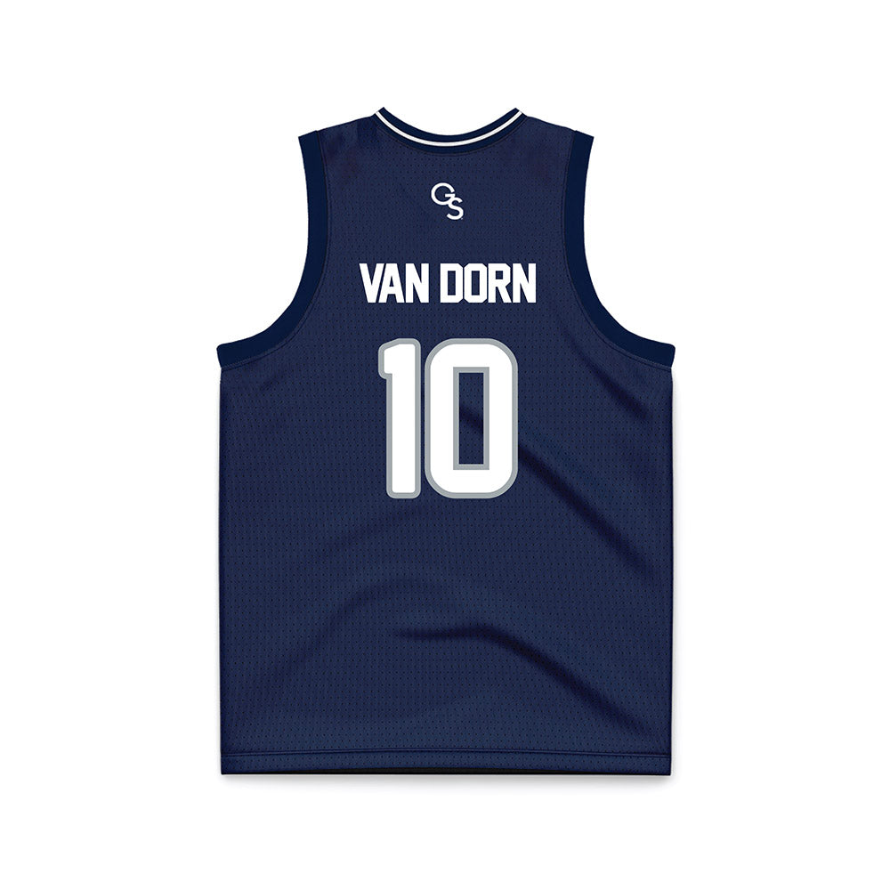Georgia Southern - NCAA Men's Basketball : Sean Van Dorn - Navy Basketball Jersey-1