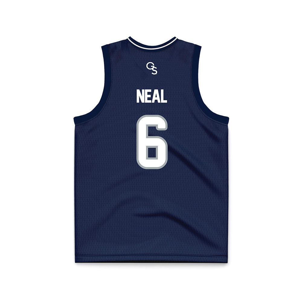Georgia Southern - NCAA Men's Basketball : Amare Neal - Navy Basketball Jersey-1