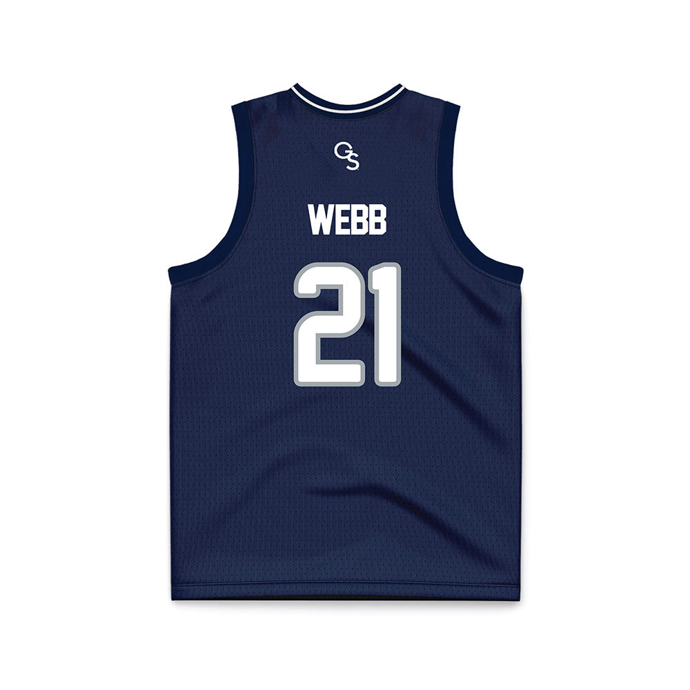 Georgia Southern - NCAA Men's Basketball : Tavarus Webb - Navy Basketball Jersey-1