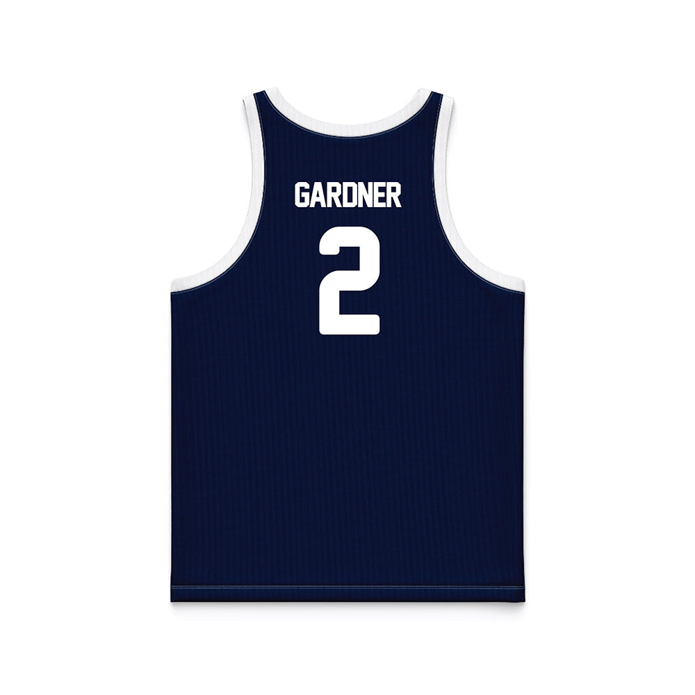 Georgia Southern - NCAA Men's Basketball : Dallas Gardner - Blue Basketball Jersey-1