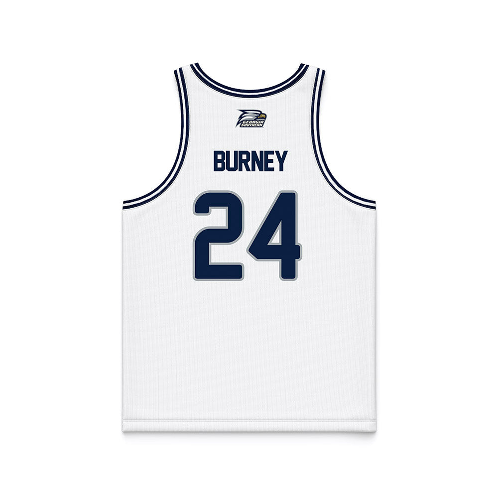 Georgia Southern - NCAA Men's Basketball : Andres Burney - White Basketball Jersey-1