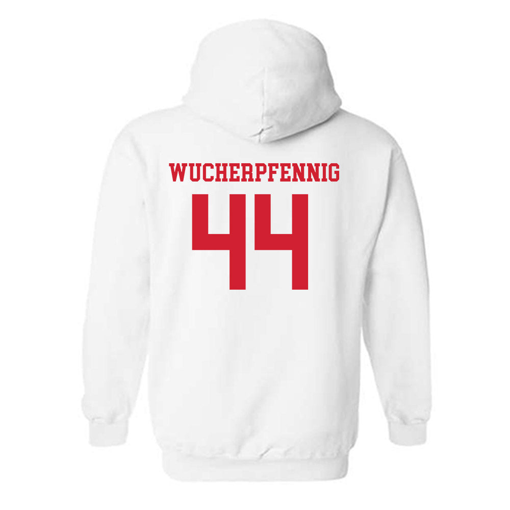 Fairfield - NCAA Men's Basketball : Declan Wucherpfennig - Classic Shersey Hooded Sweatshirt-1
