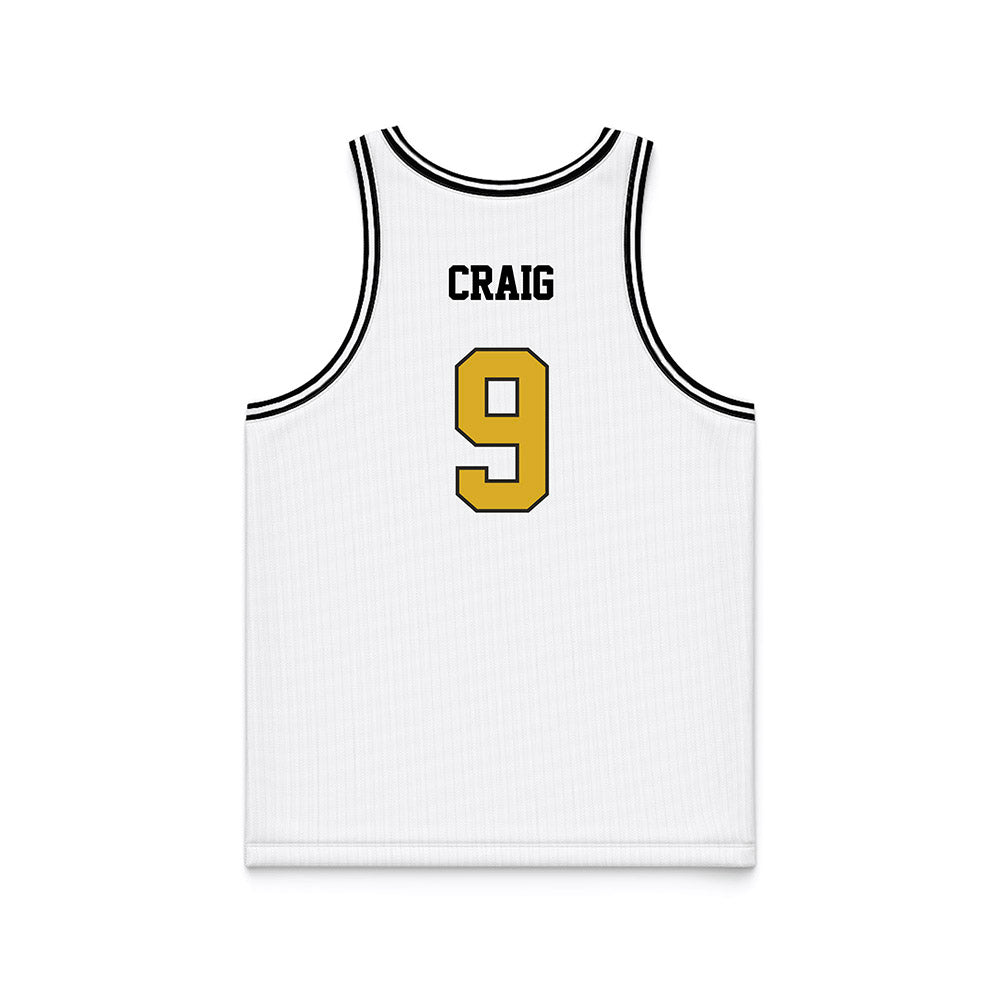 PFW - NCAA Men's Basketball : Deandre Craig - White Basketball Jersey-1