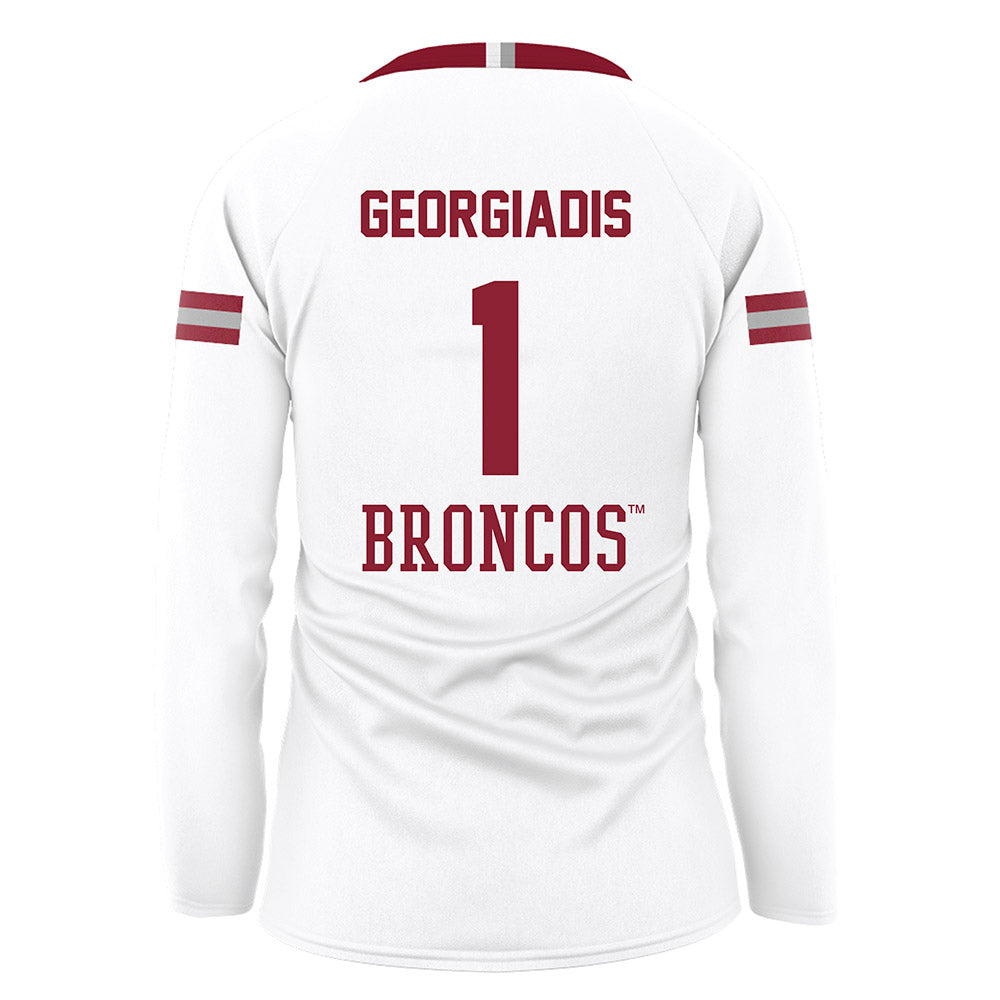 SCU - NCAA Women's Volleyball : Kat Georgiadis - White Volleyball Jersey