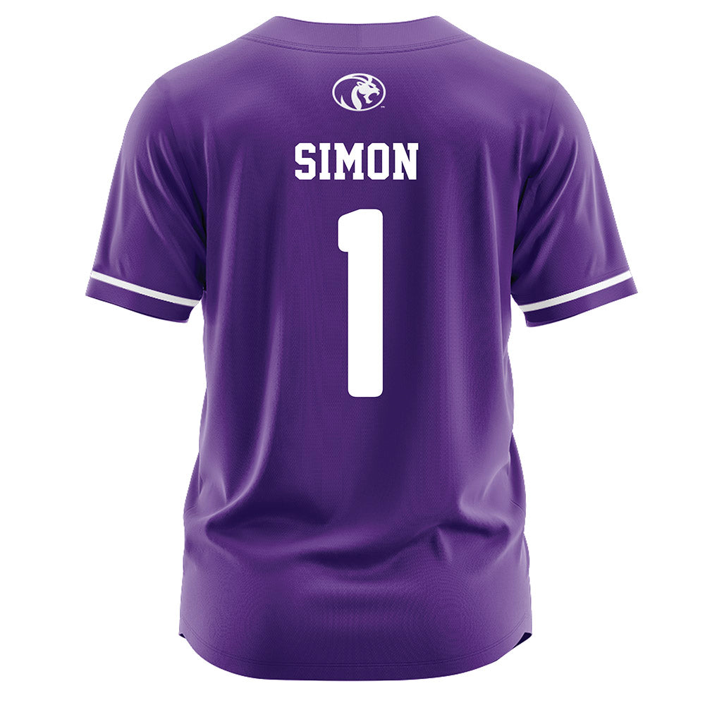 North Alabama - NCAA Softball : Katie Simon - Purple Jersey