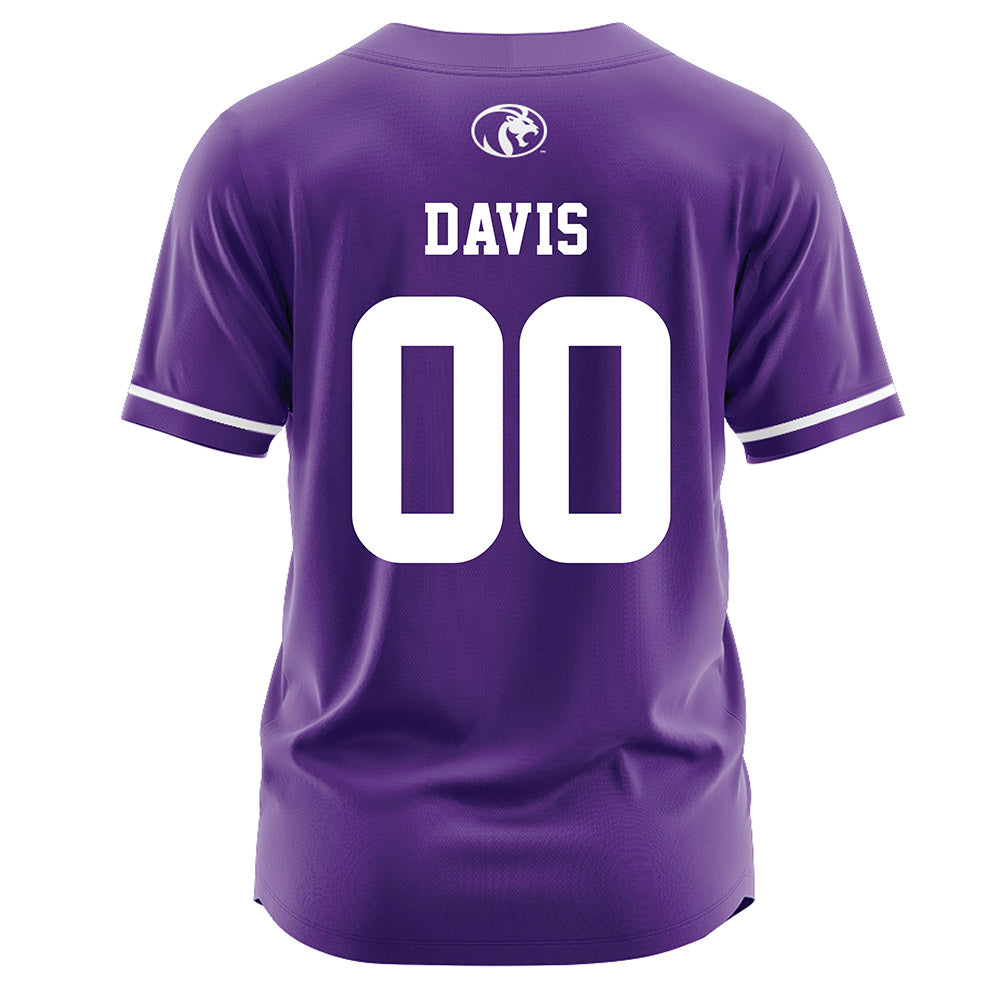 North Alabama - NCAA Softball : Katie Davis - Purple Jersey-1