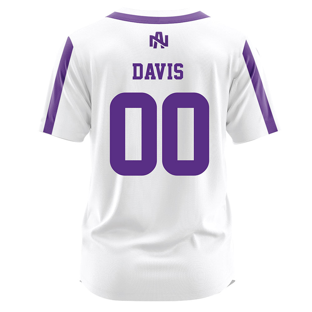 North Alabama - NCAA Softball : Katie Davis - White Jersey-1