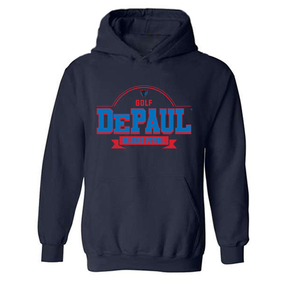 DePaul - NCAA Men's Golf : Brianna Powell - Classic Fashion Shersey Hooded Sweatshirt-0