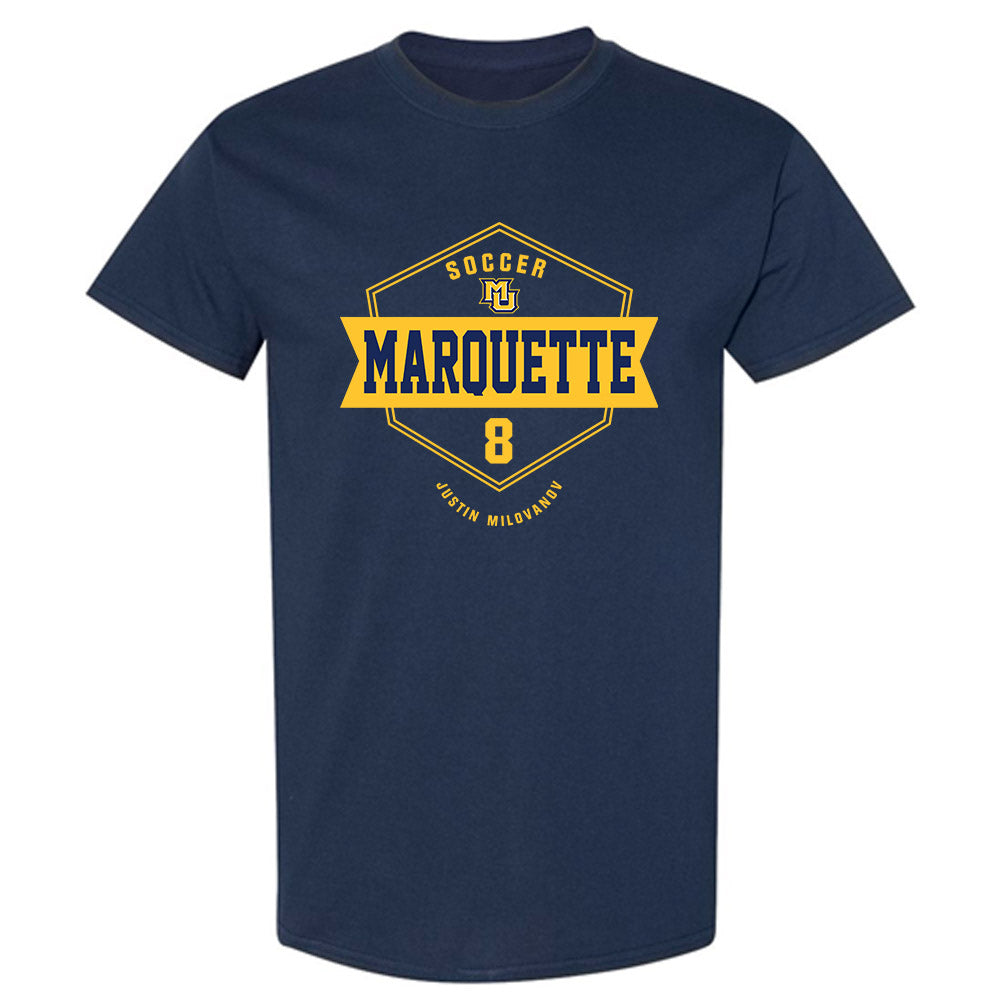 Marquette - NCAA Men's Soccer : Justin Milovanov - Fashion Shersey T-Shirt-0