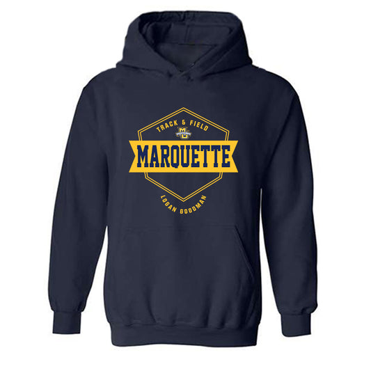 Marquette - NCAA Men's Track & Field (Outdoor) : Logan Goodman - Hooded Sweatshirt Classic Fashion Shersey