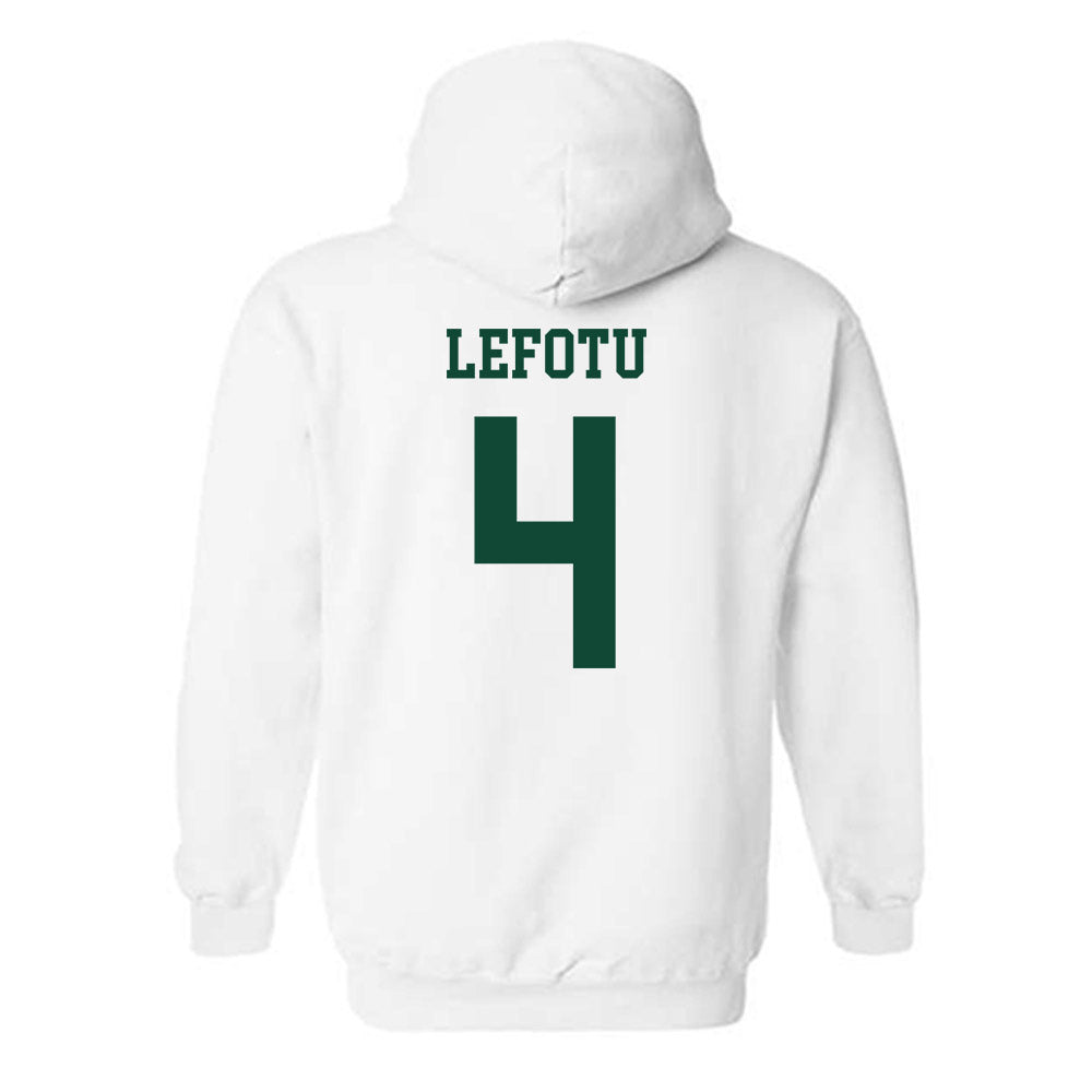 Hawaii - NCAA Women's Basketball : Jovi Lefotu - Classic Shersey Hooded Sweatshirt-1