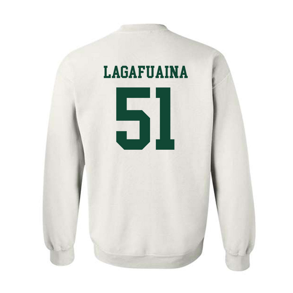 Hawaii - NCAA Football : LesterLaisene Lagafuaina - Classic Shersey Crewneck Sweatshirt-1