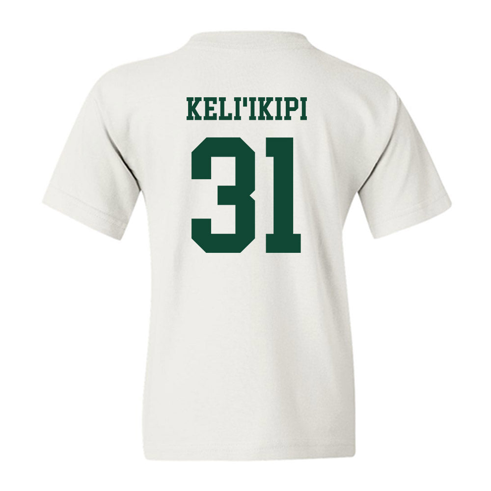 Hawaii - NCAA Football : Tryton Keli'ikipi - Classic Shersey Youth T-Shirt-1