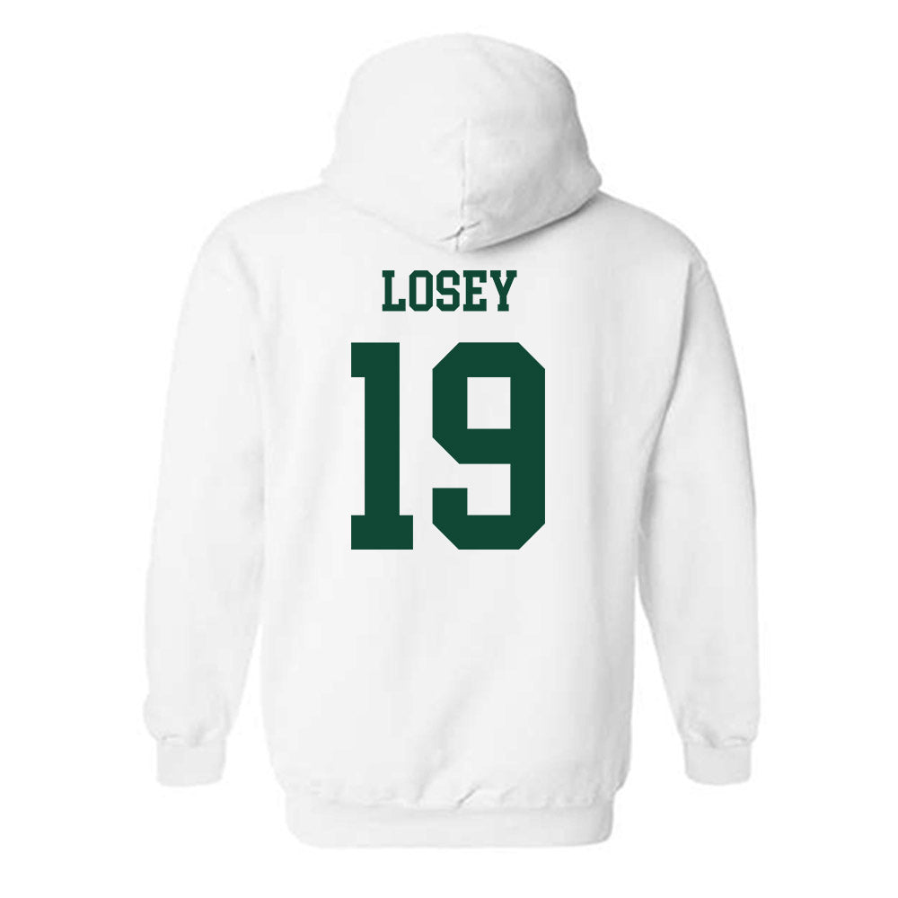 Hawaii - NCAA Baseball : Zach Losey - Classic Shersey Hooded Sweatshirt-1