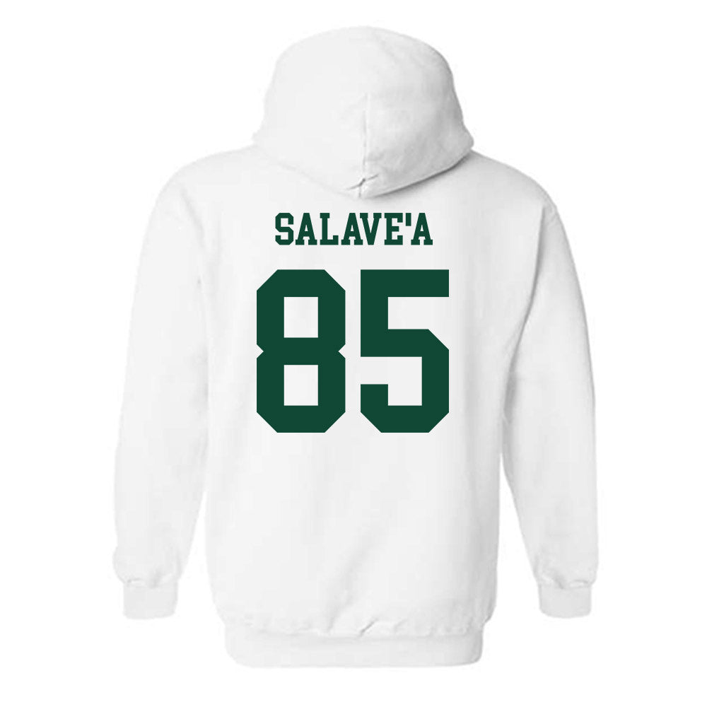 Hawaii - NCAA Football : Okland Salave'a - Classic Shersey Hooded Sweatshirt-1