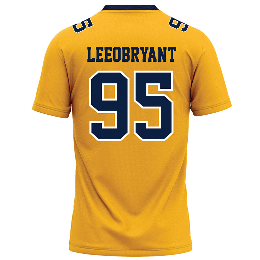 AU - NCAA Football : Joshua Leeobryant - Gold Football Jersey-1