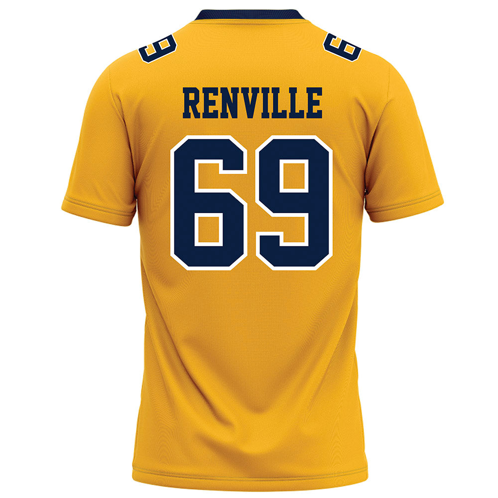 AU - NCAA Football : Elliott Renville - Gold Football Jersey-1