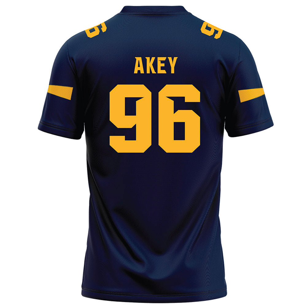 AU - NCAA Football : Connor Akey - Navy Football Jersey-1