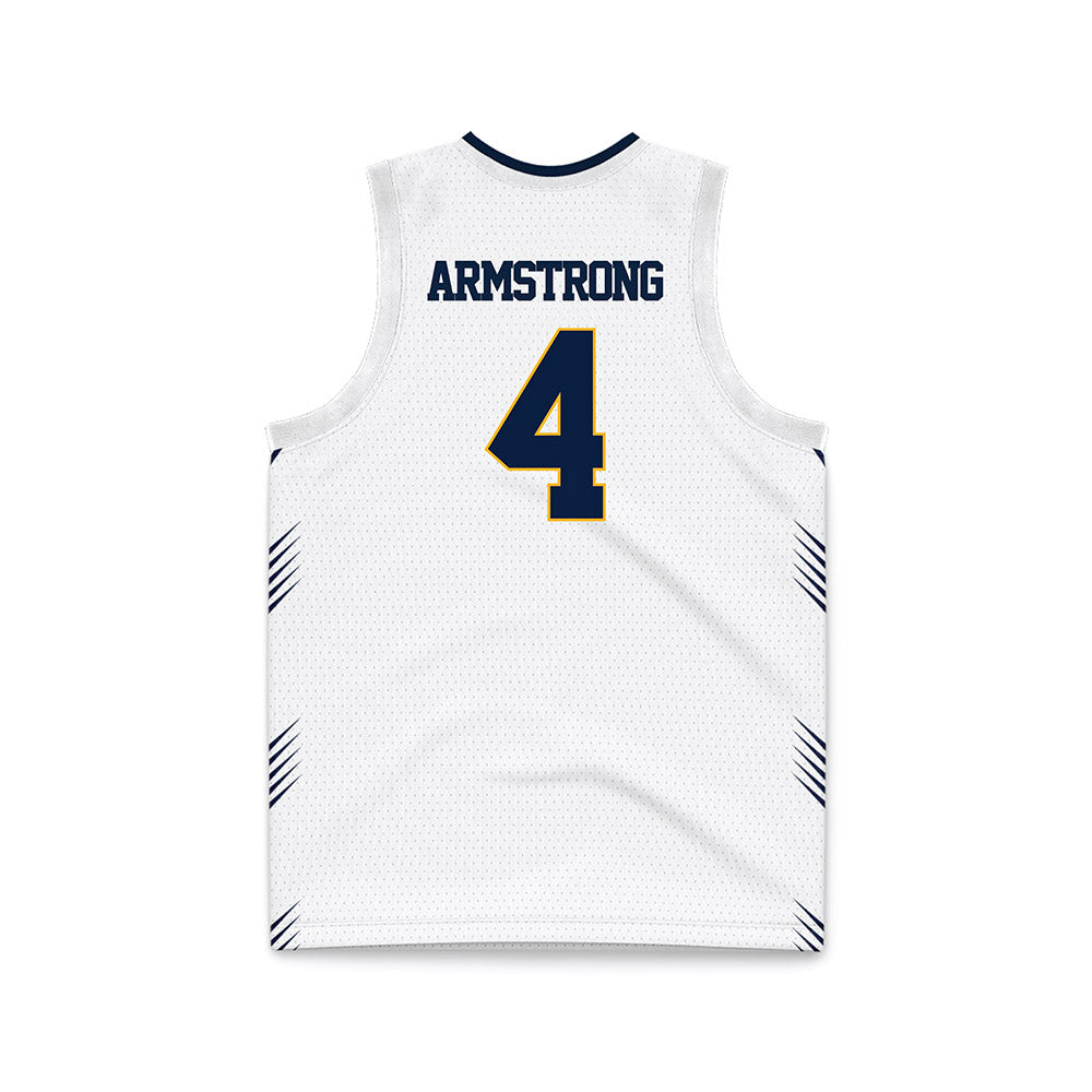 AU - NCAA Men's Basketball : Cj Armstrong - White Basketball Jersey-1
