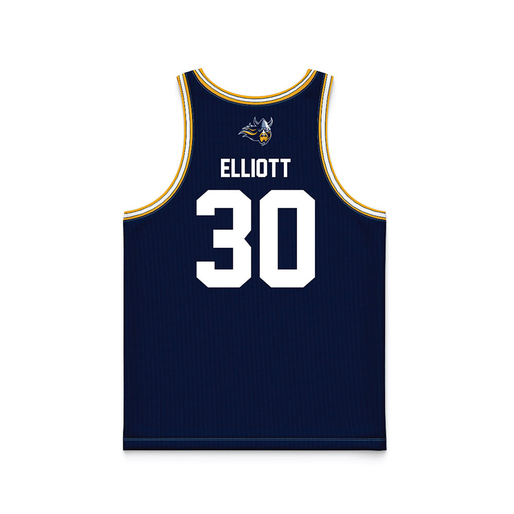 AU - NCAA Women's Basketball : Maliyah Elliott - Navy Basketball Jersey-1