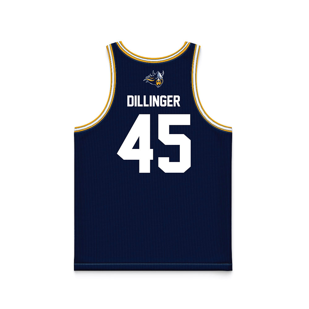 AU - NCAA Women's Basketball : Greta Dillinger - Navy Basketball Jersey-1