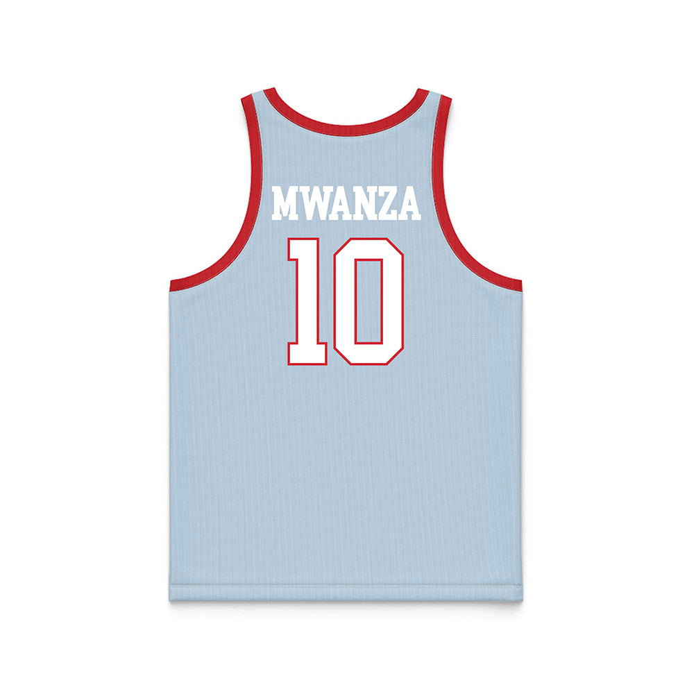 LA Tech - NCAA Women's Basketball : Melissa Mwanza - Blue Basketball Jersey-1