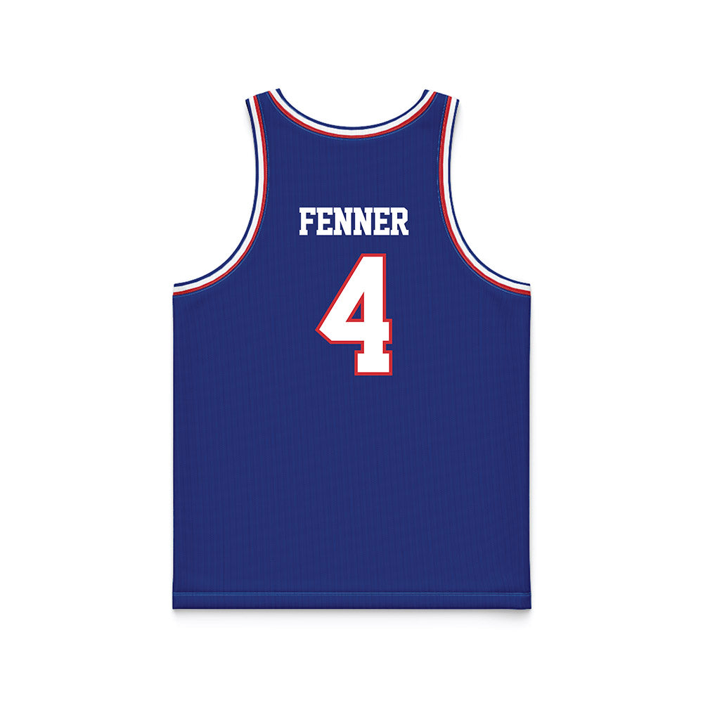 LA Tech - NCAA Men's Basketball : Jaylen Fenner - Royal Basketball Jersey-1