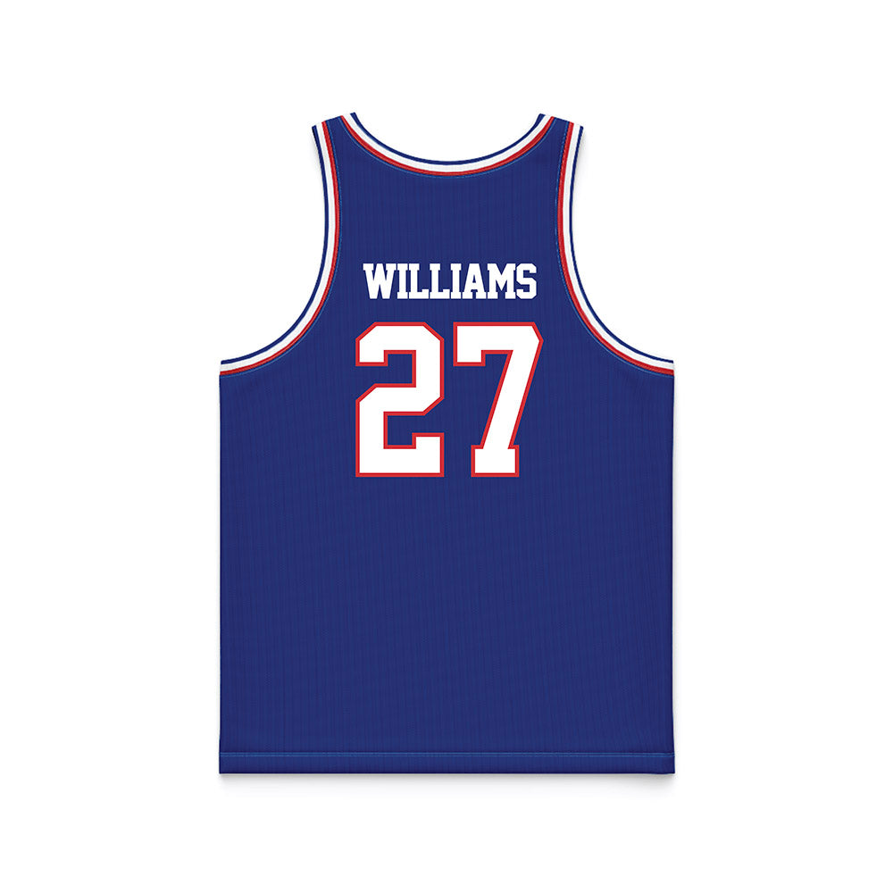 LA Tech - NCAA Men's Basketball : A'Meir Williams - Royal Basketball Jersey-1
