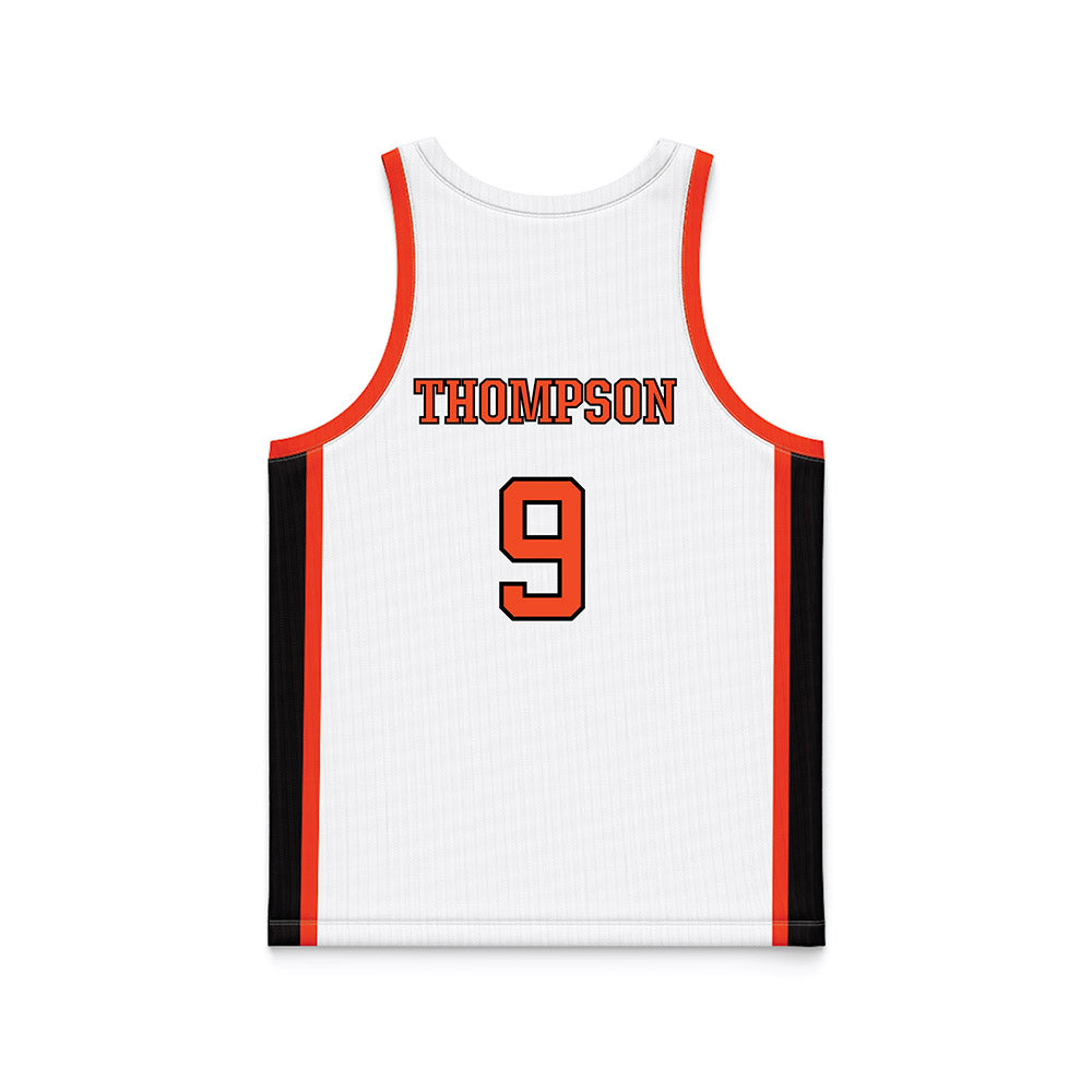 Campbell - NCAA Women's Basketball : Emerson Thompson - White Basketball Jersey