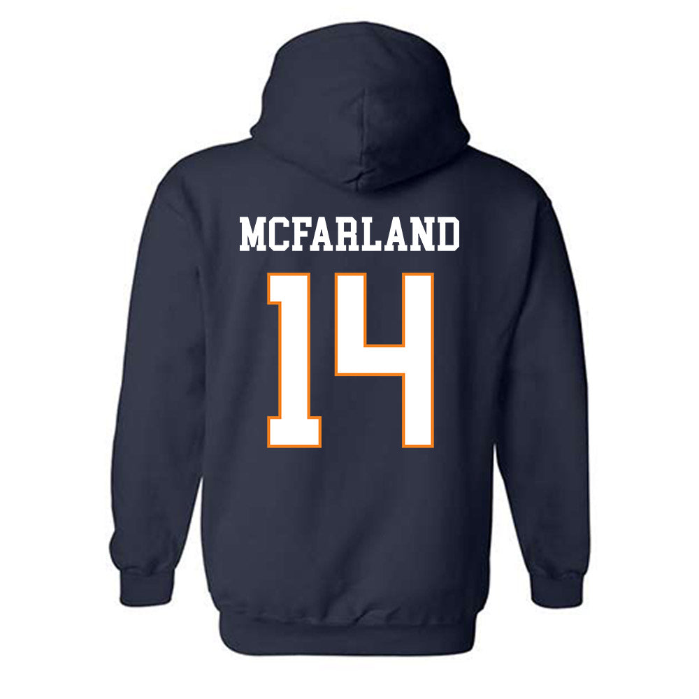 UT Martin - NCAA Women's Volleyball : Ella McFarland - Classic Fashion Shersey Hooded Sweatshirt-1