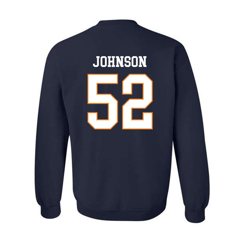 UT Martin - NCAA Football : Xavier Johnson - Classic Fashion Shersey Crewneck Sweatshirt-1