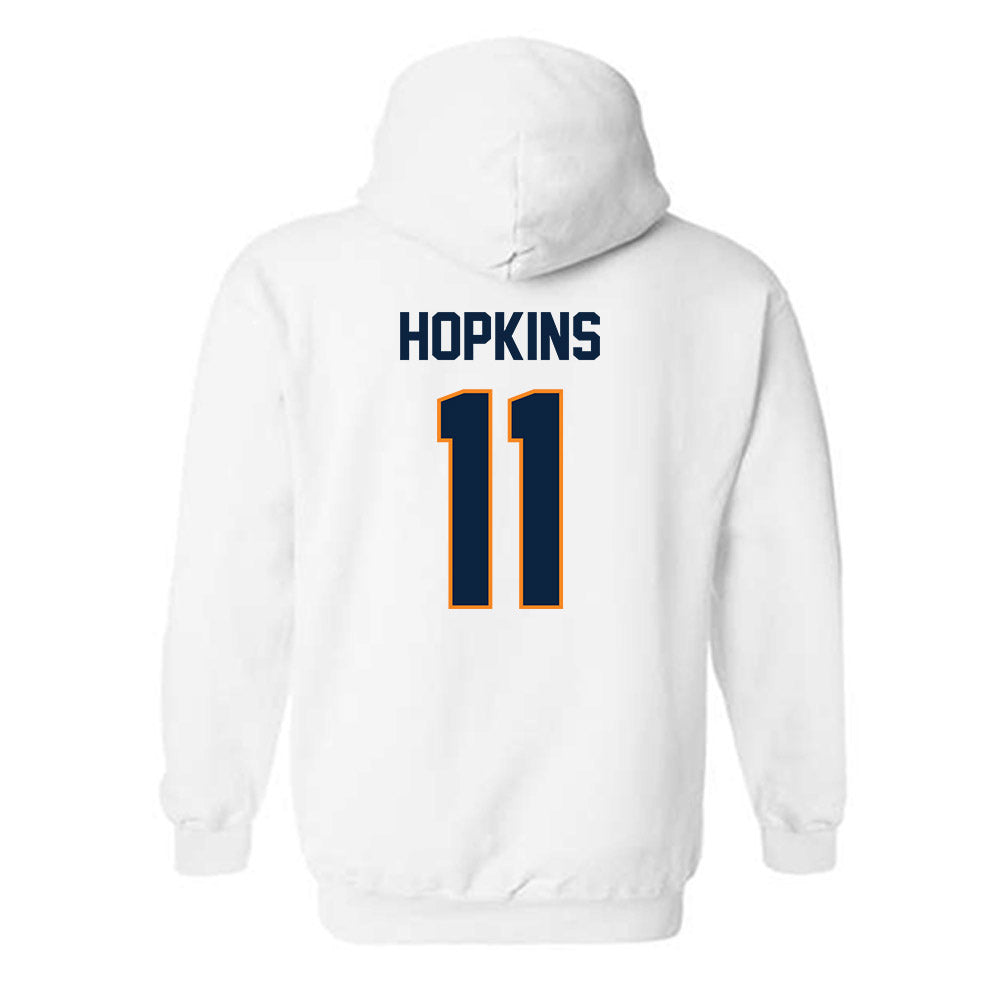 UT Martin - NCAA Men's Basketball : AJ Hopkins - Classic Fashion Shersey Hooded Sweatshirt-1