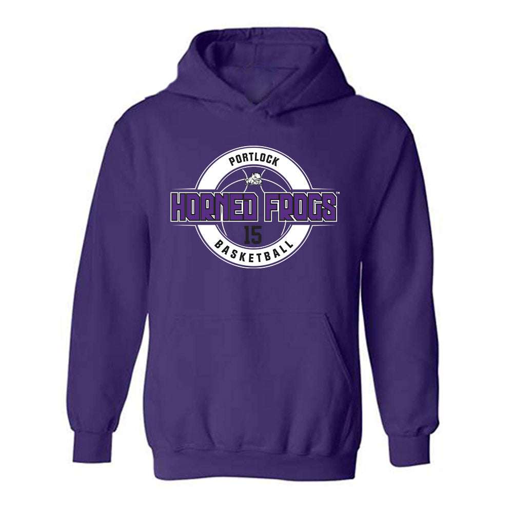 TCU - NCAA Women's Basketball : Sarah Portlock - Classic Fashion Shersey Hooded Sweatshirt-0