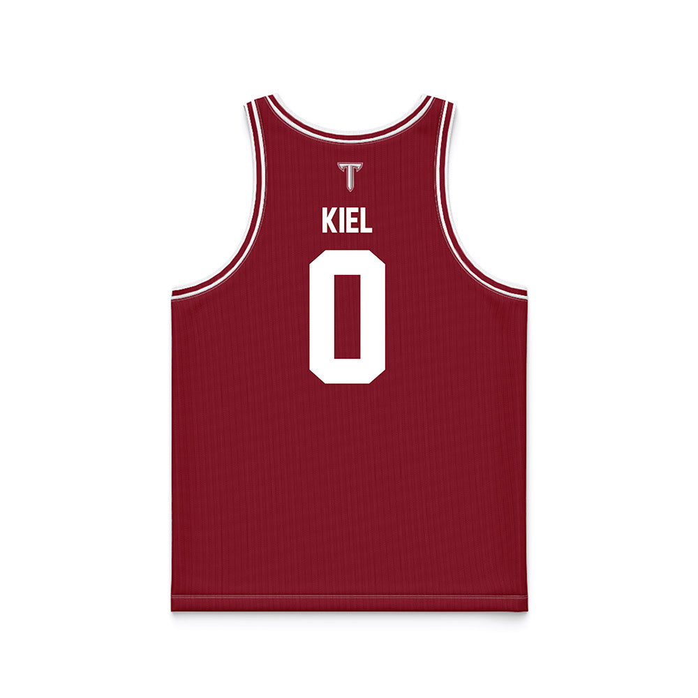 Troy - NCAA Men's Basketball : Kerrington Kiel - Cardinal Red Basketball Jersey-1