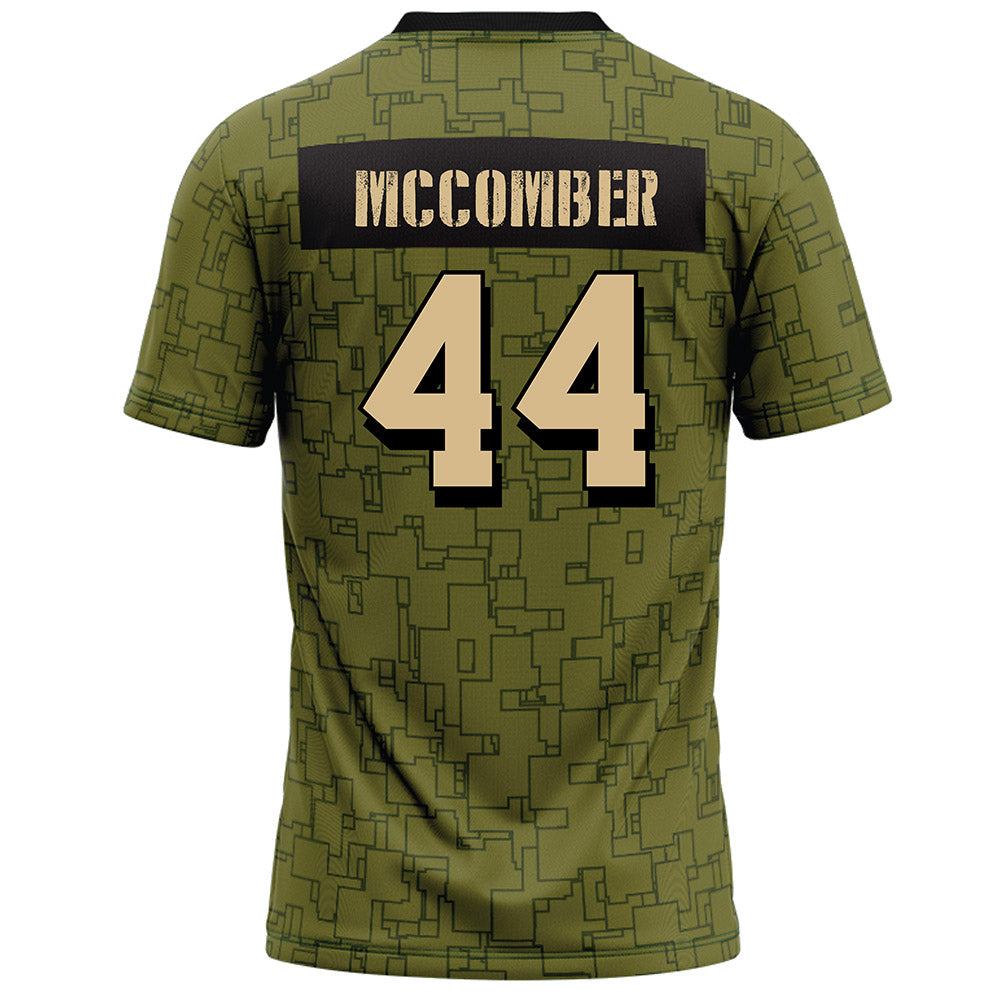 Hawaii - NCAA Football : aiden mccomber - Green Camo Football Jersey-1