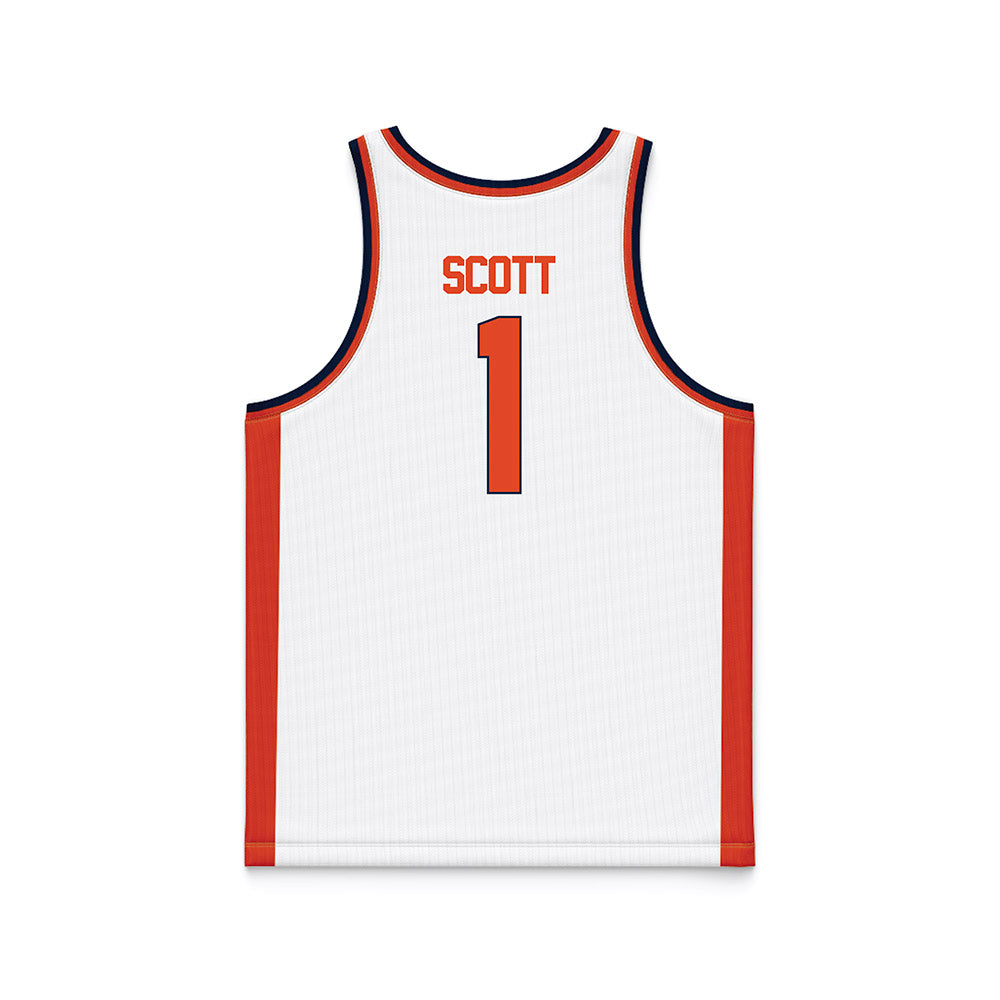 Syracuse - NCAA Women's Basketball : Keira Scott - White Basketball Jersey-1
