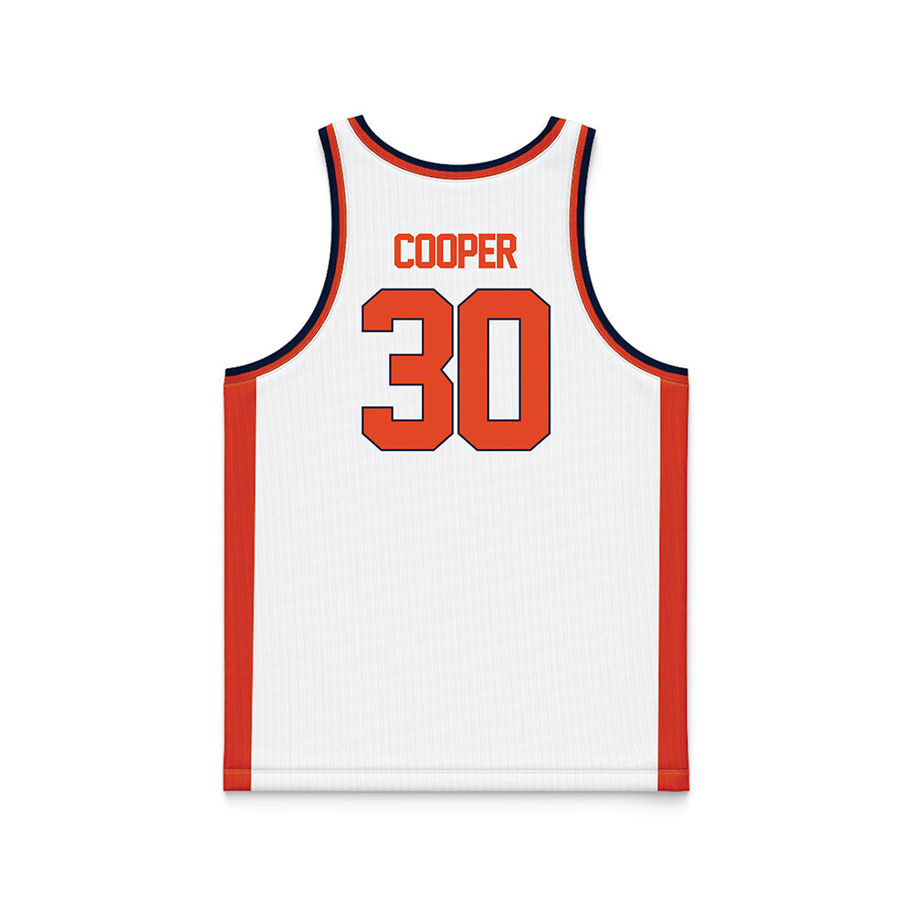 Syracuse - NCAA Women's Basketball : Jasmyn Cooper - White Basketball Jersey-1