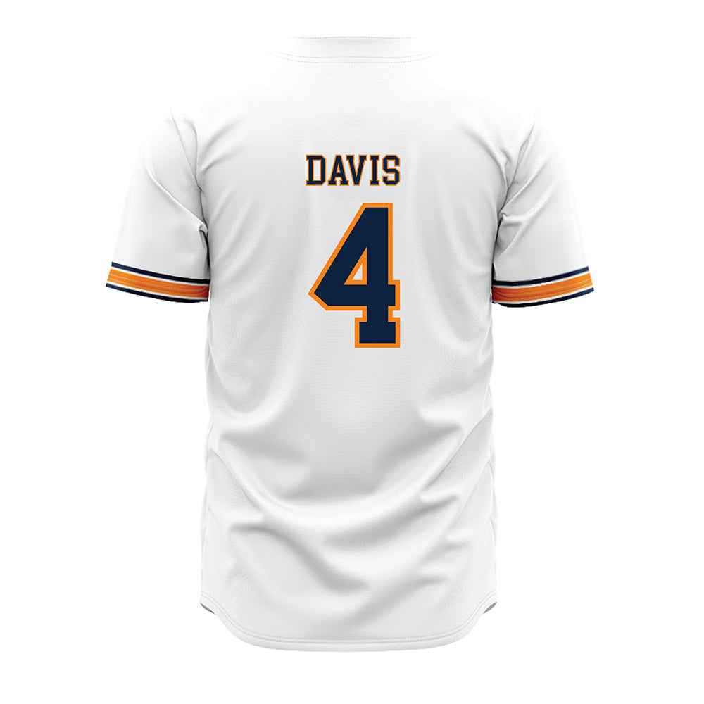 UT Martin - NCAA Baseball : Andrew Davis - White Jersey-1