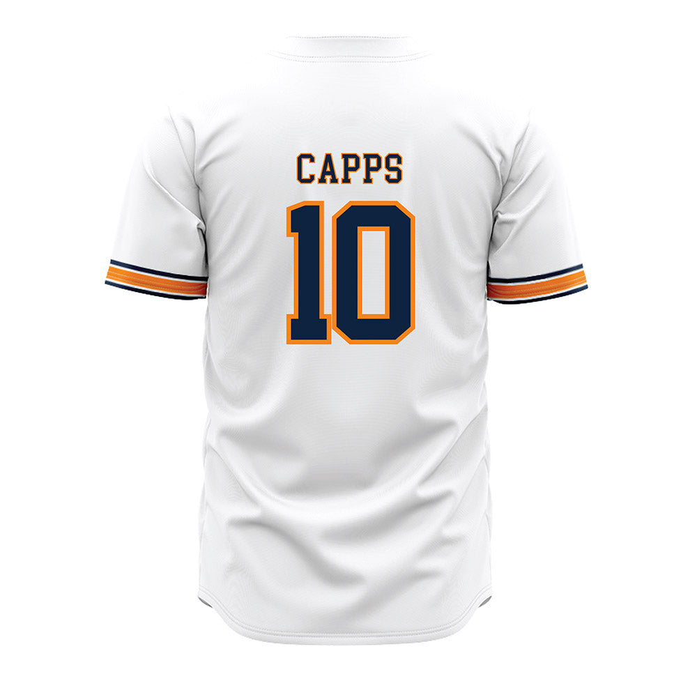 UT Martin - NCAA Baseball : Brody Capps - White Jersey-1